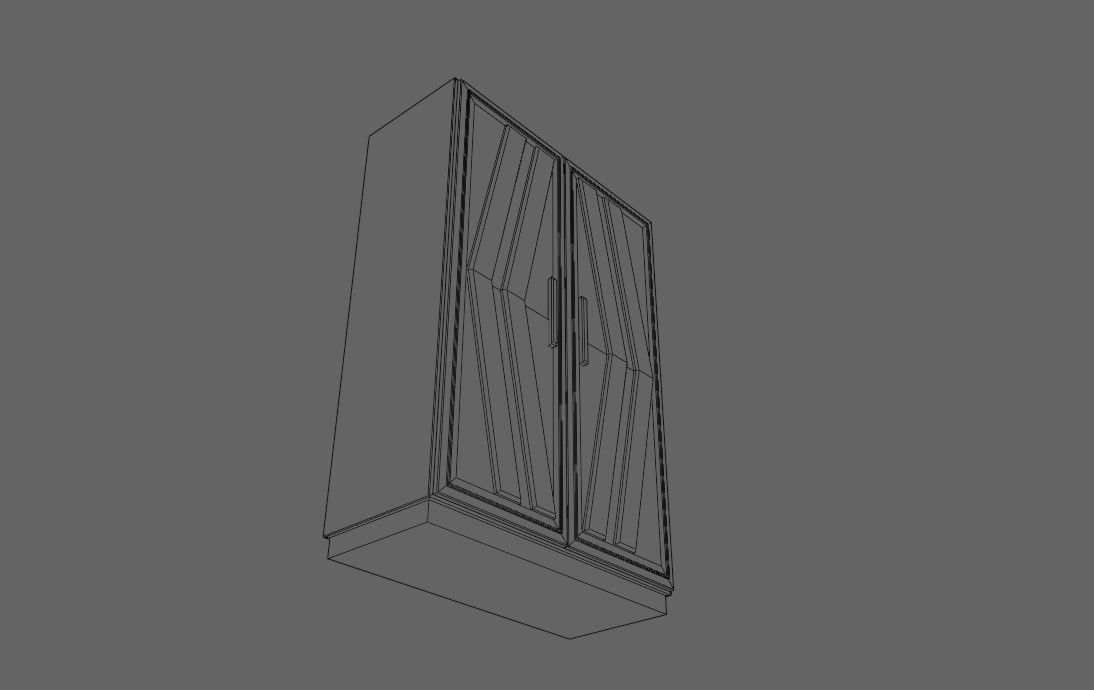 Wardrobe - Guarda Roupas Low-poly 3D model_25