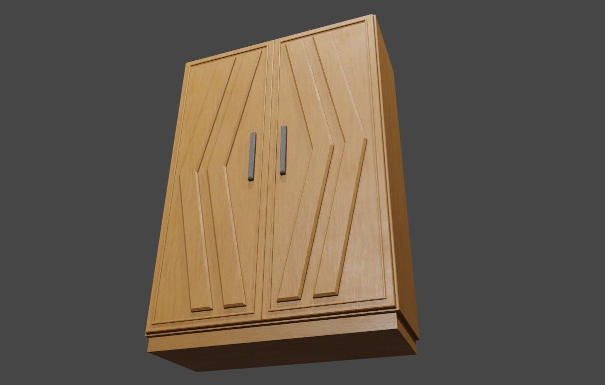 Wardrobe - Guarda Roupas Low-poly 3D model_14