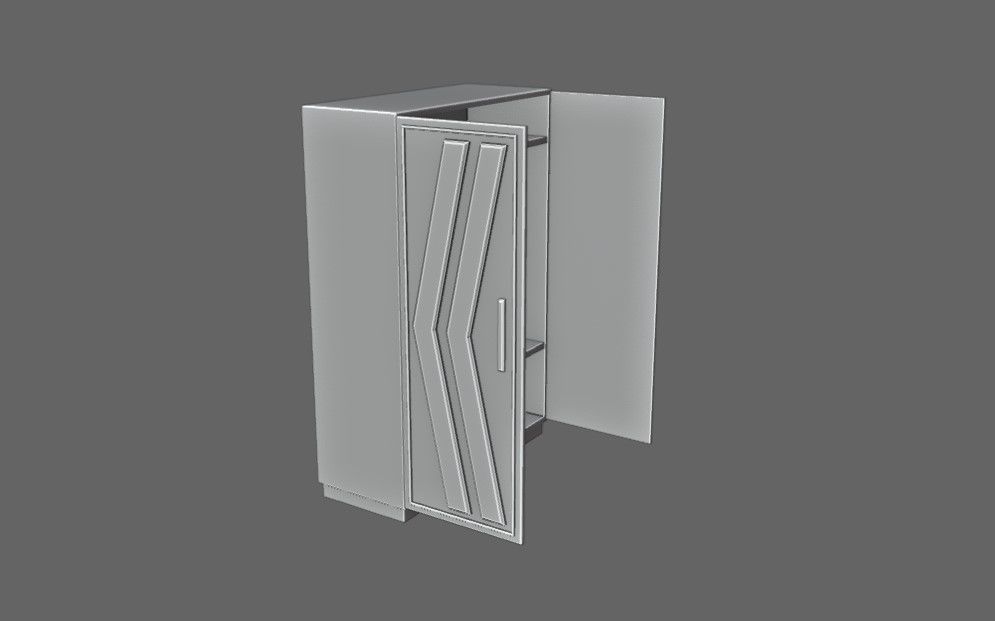 Wardrobe - Guarda Roupas Low-poly 3D model_22