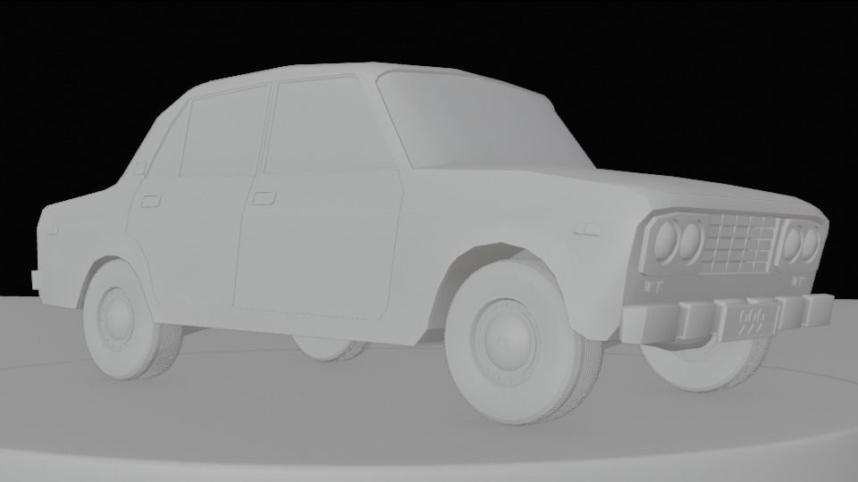 Original Car PBR low-poly game ready Low-poly 3D model Low-poly 3D model_8