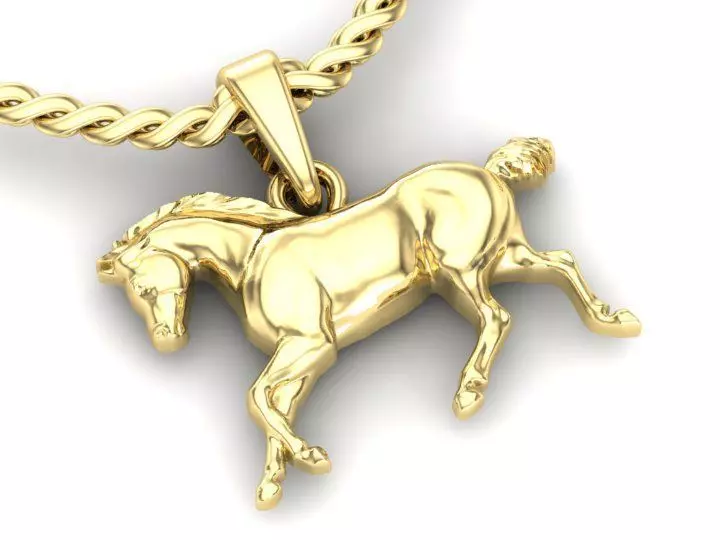 pendant Horseback Riding 3D print model