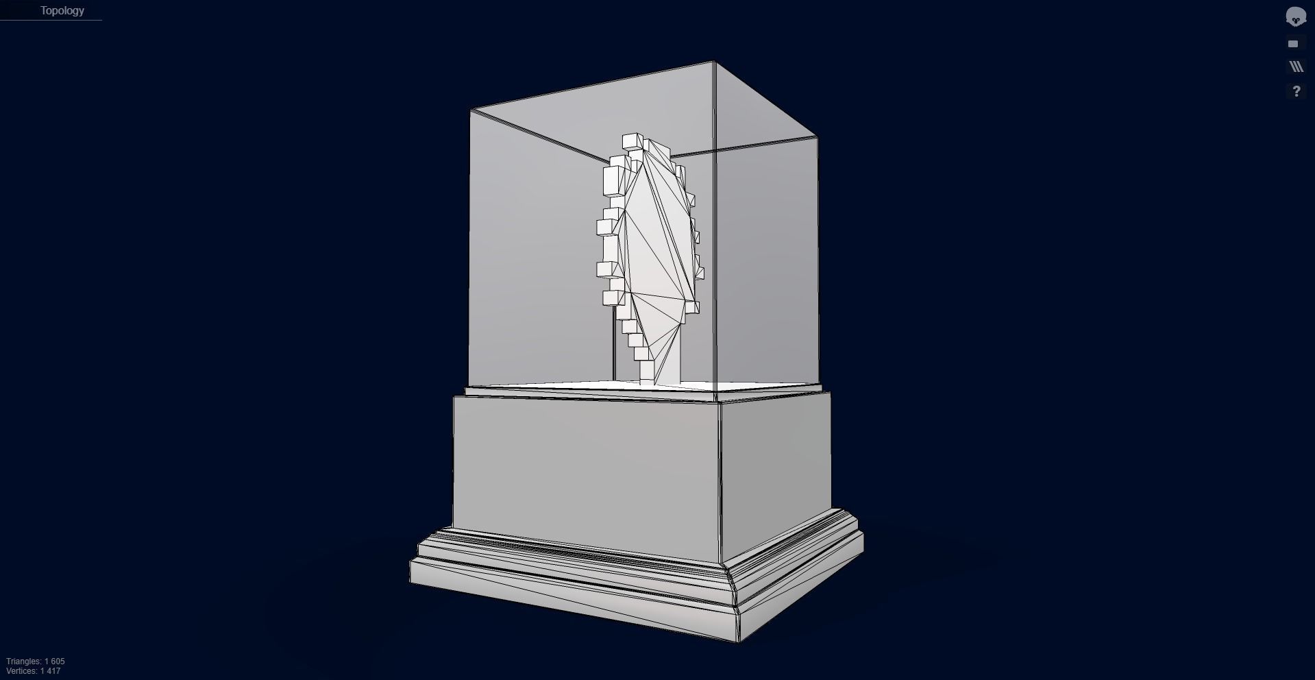 Gold punk Low-poly 3D model_12