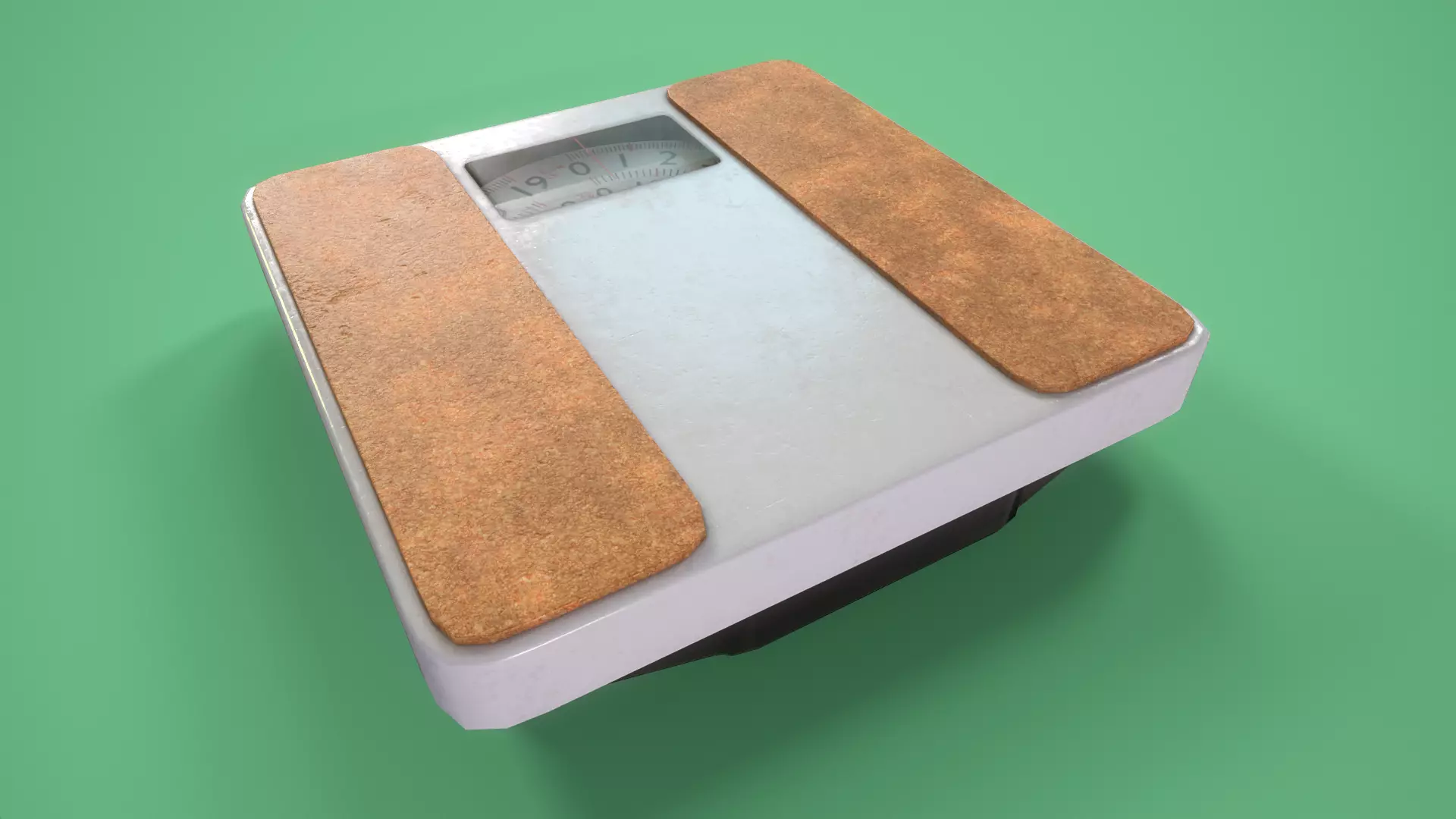 Bathroom Scales Low-poly 3D model_0