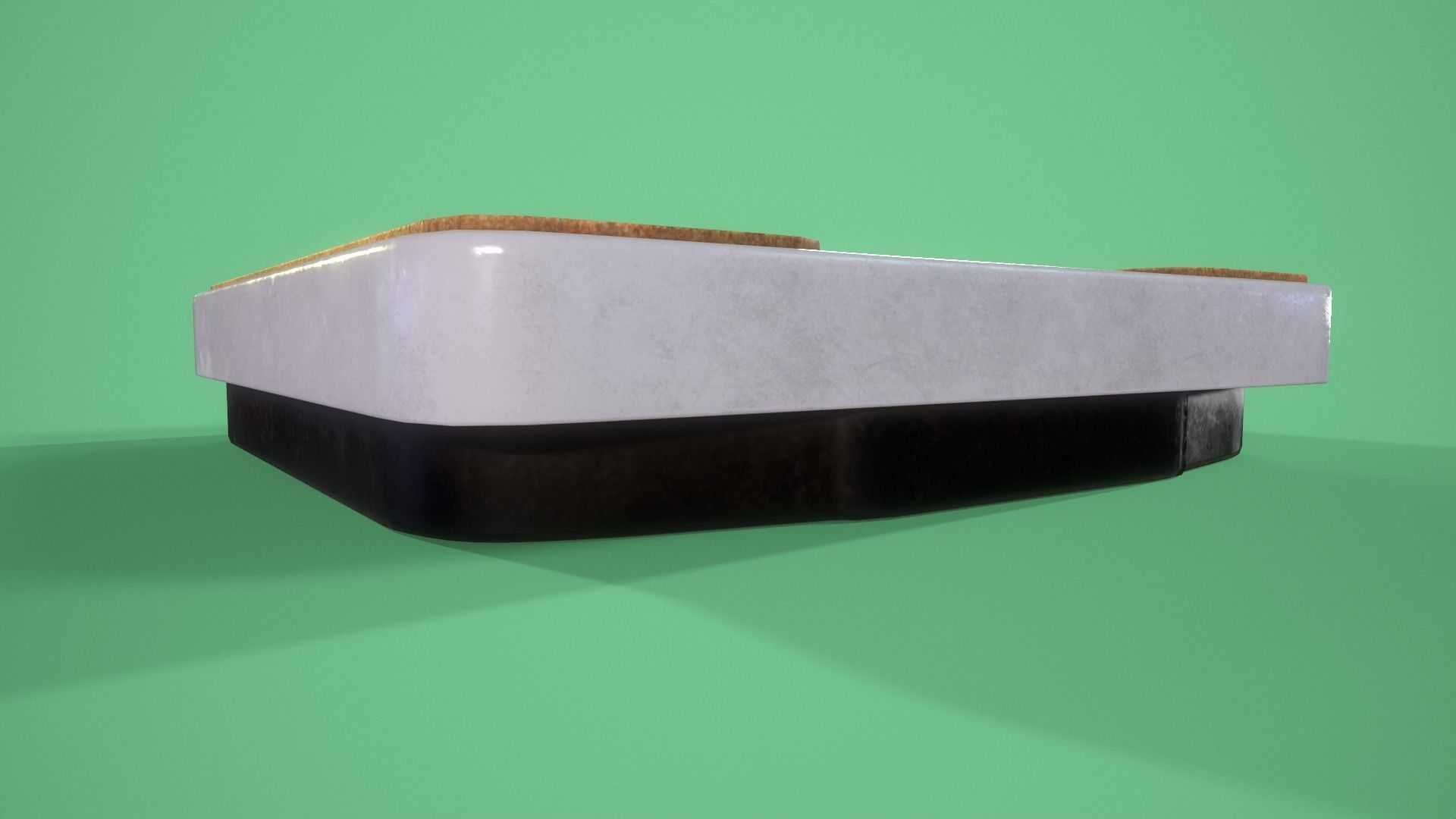 Bathroom Scales Low-poly 3D model_4
