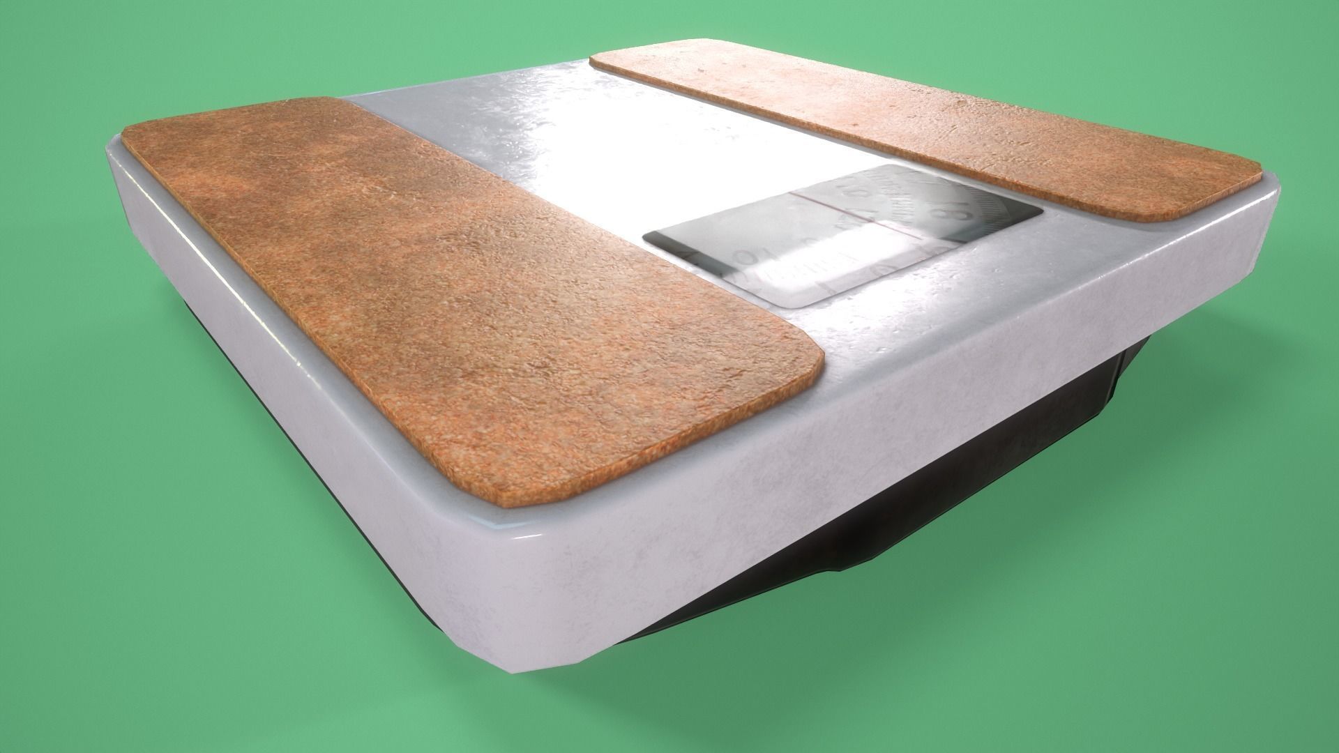 Bathroom Scales Low-poly 3D model_3