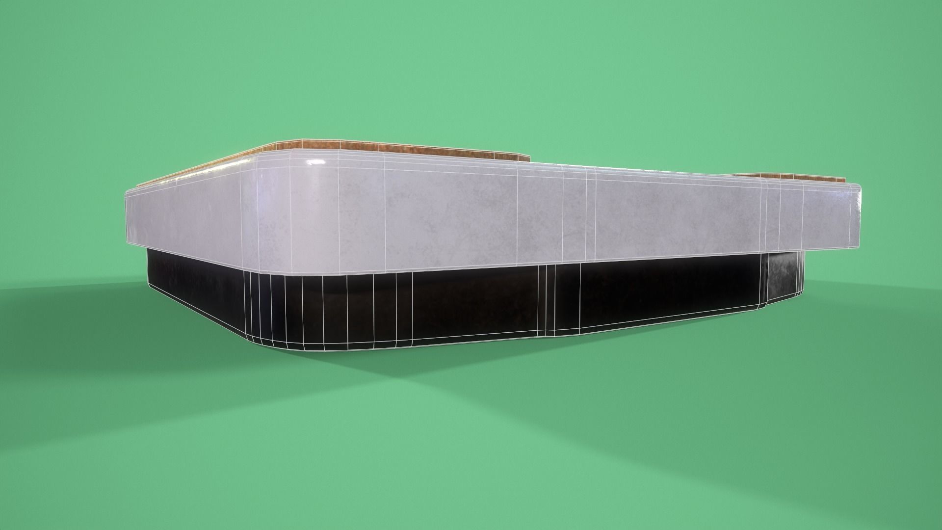 Bathroom Scales Low-poly 3D model_10