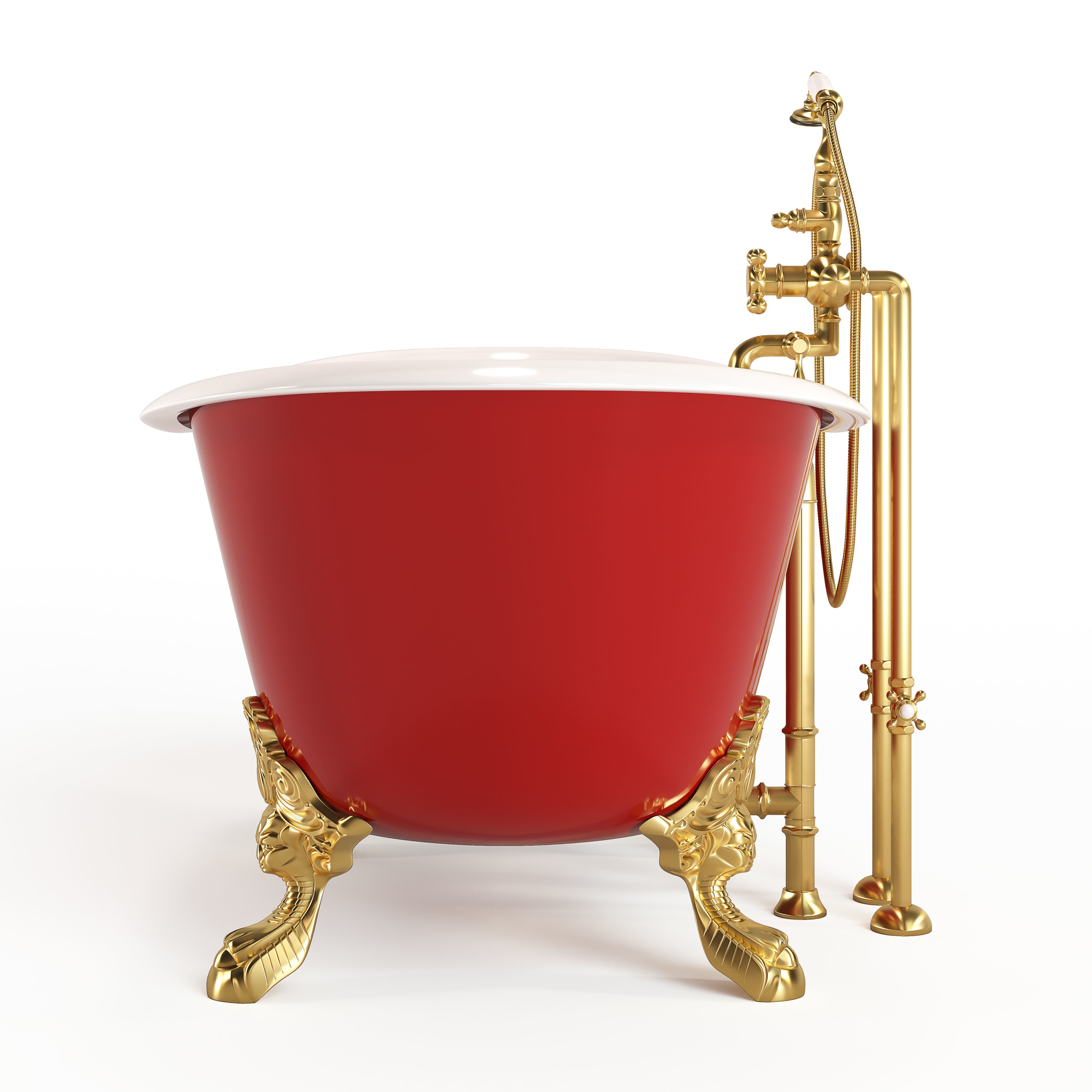 Clawfoot Classic Bathtub 3D model CGTrader