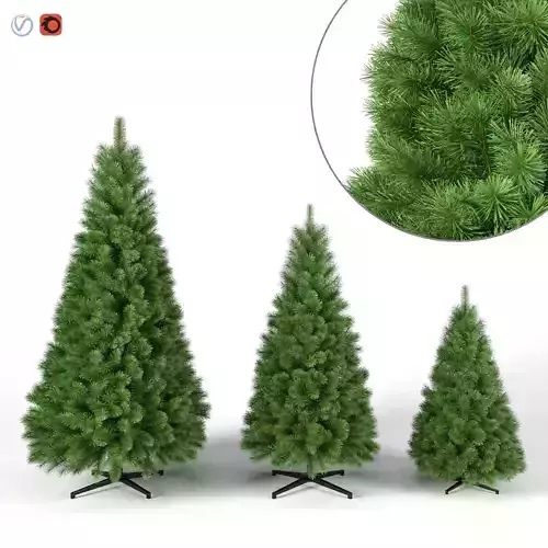 Christmas Tree Set 1 3D model