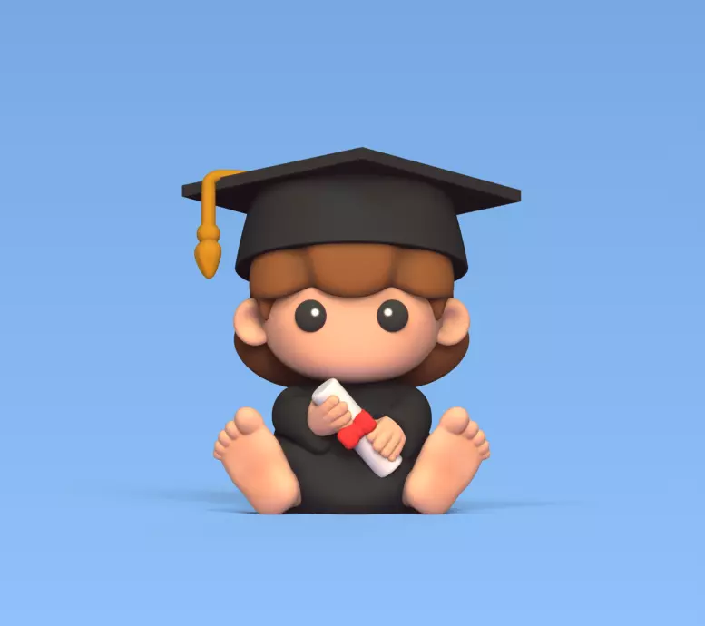 Little Graduate 3D print model