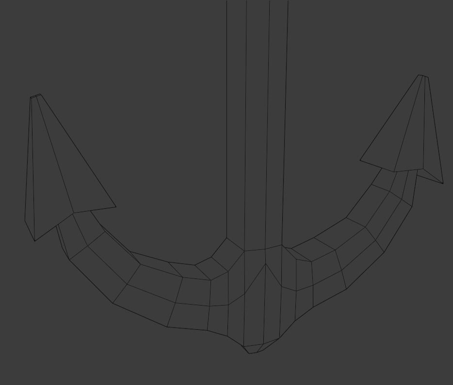 Anchor Low-poly 3D model_12