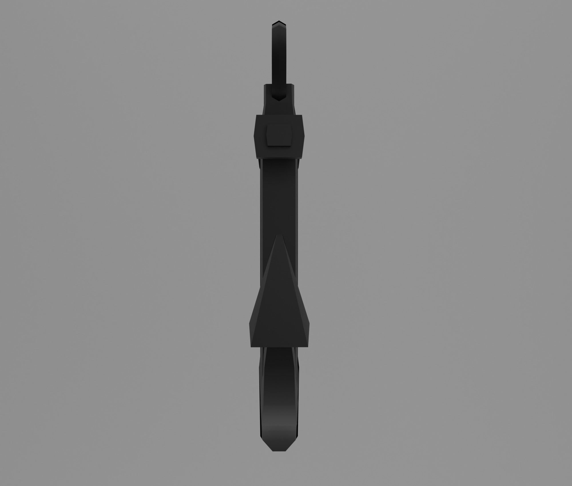 Anchor Low-poly 3D model_5