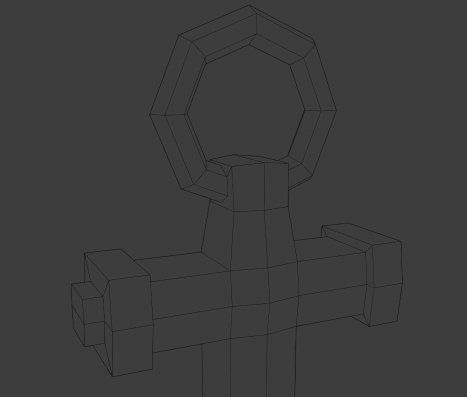 Anchor Low-poly 3D model_14