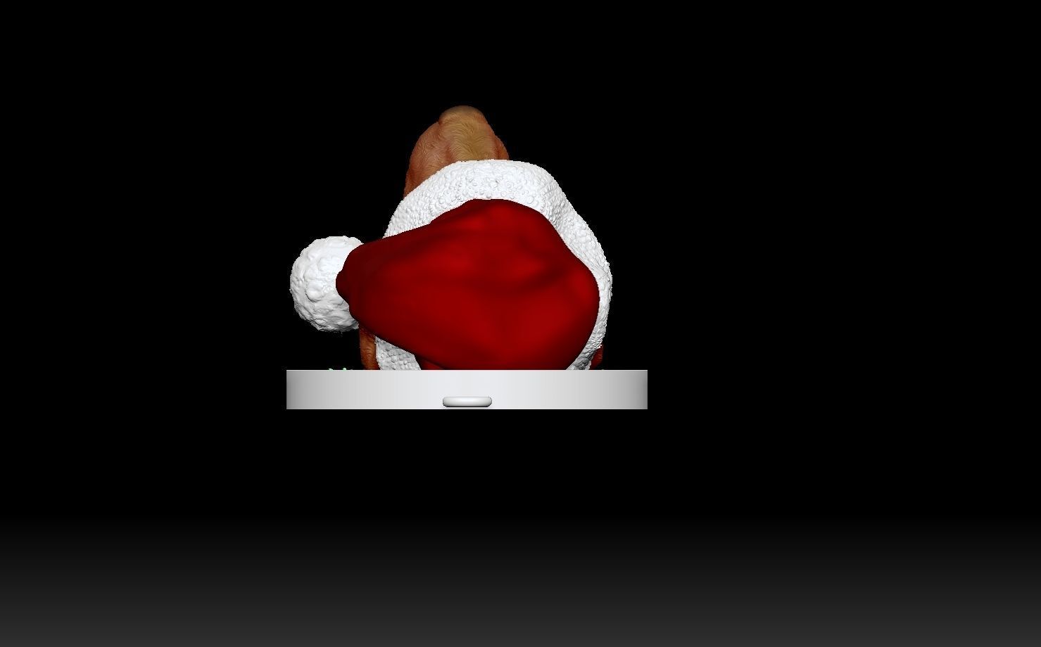 Golden Retriever Santa 3D print model_11