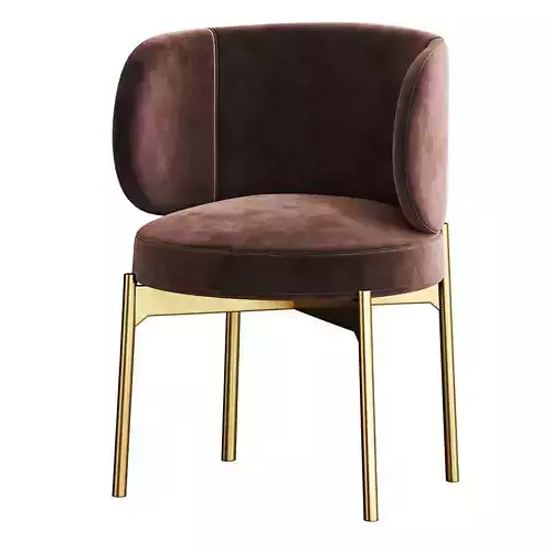 Akiko Chair Gallotti Radice Low-poly 3D model