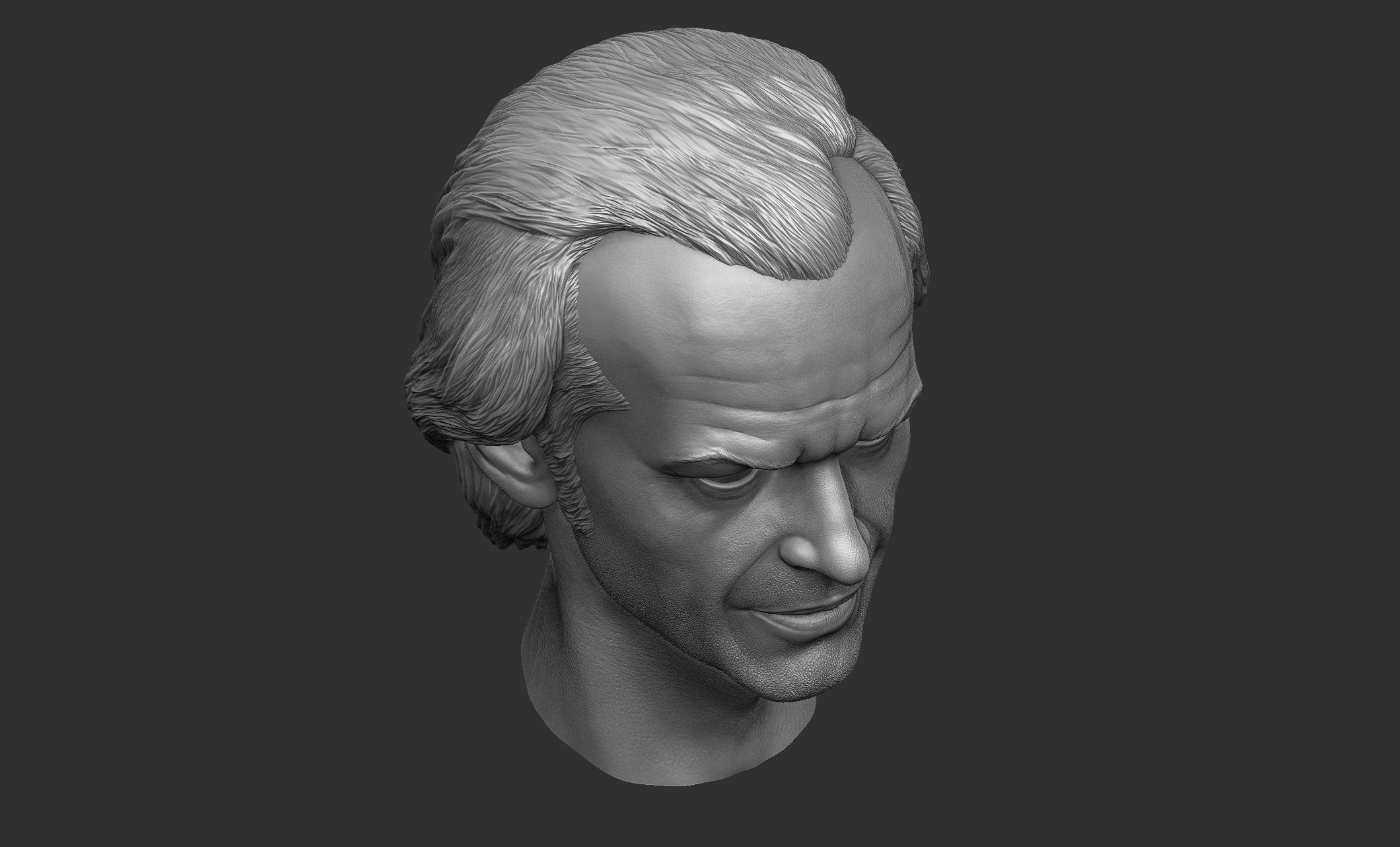 Jack Torrance - Jack Nicholson Head 3D print model_11