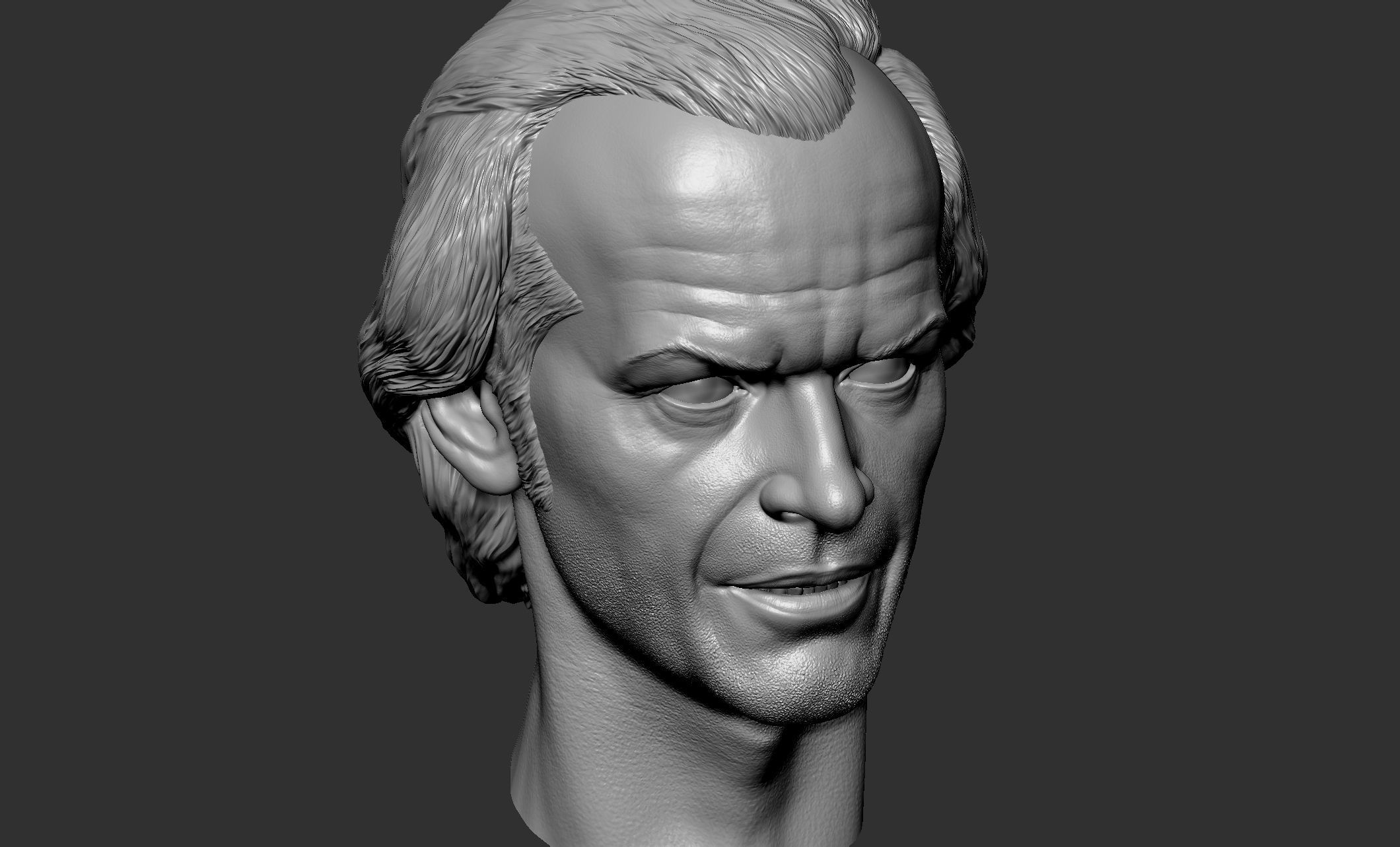 Jack Torrance - Jack Nicholson Head 3D print model_3
