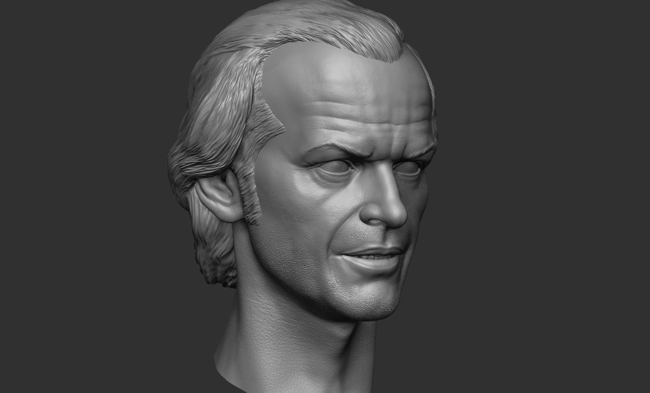 Jack Torrance - Jack Nicholson Head 3D print model_4