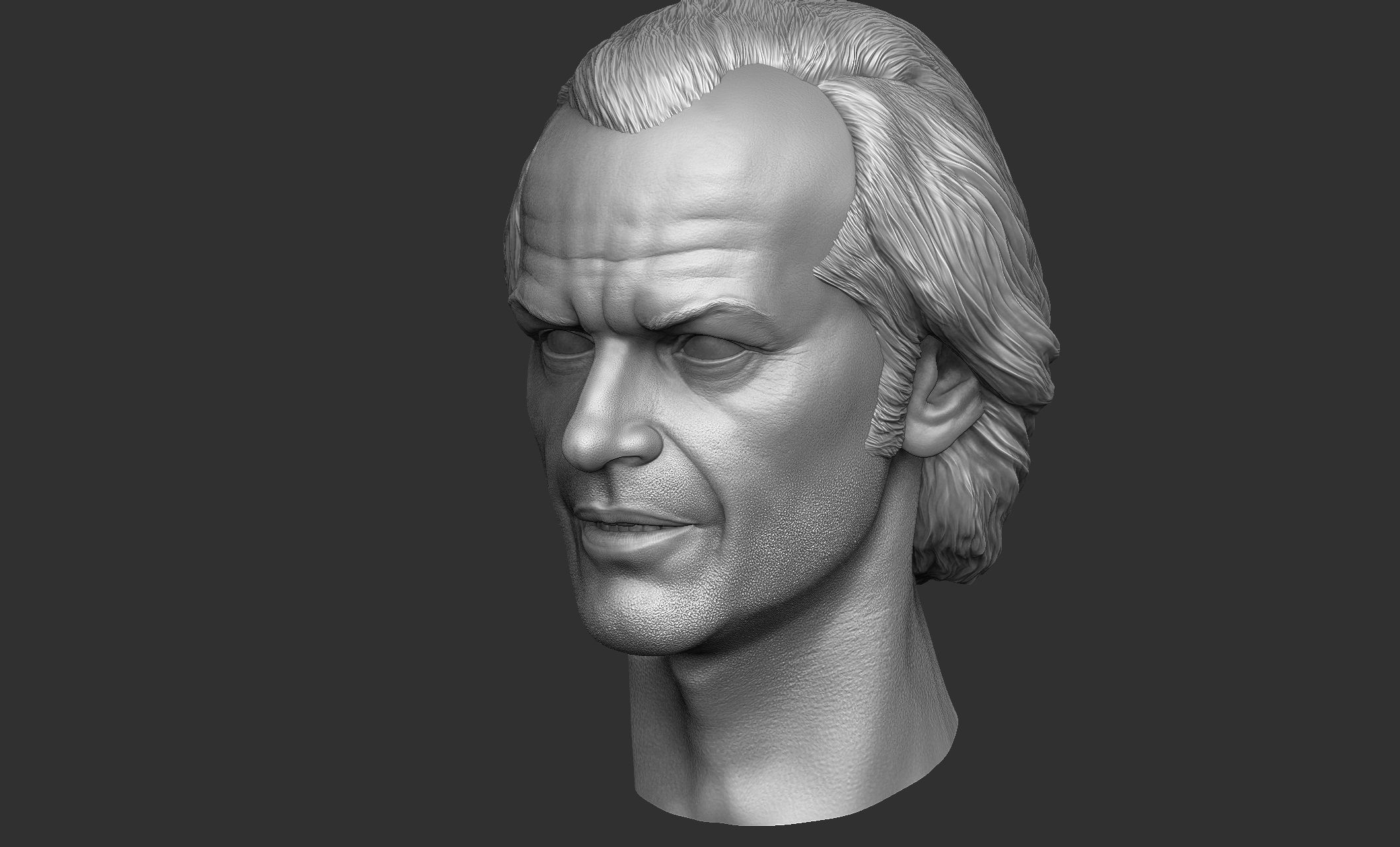 Jack Torrance - Jack Nicholson Head 3D print model_9