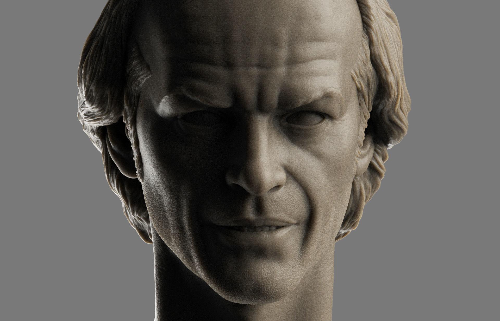 Jack Torrance - Jack Nicholson Head 3D print model_16