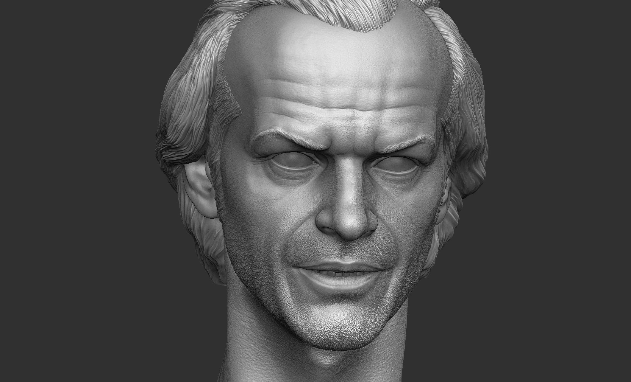 Jack Torrance - Jack Nicholson Head 3D print model_10