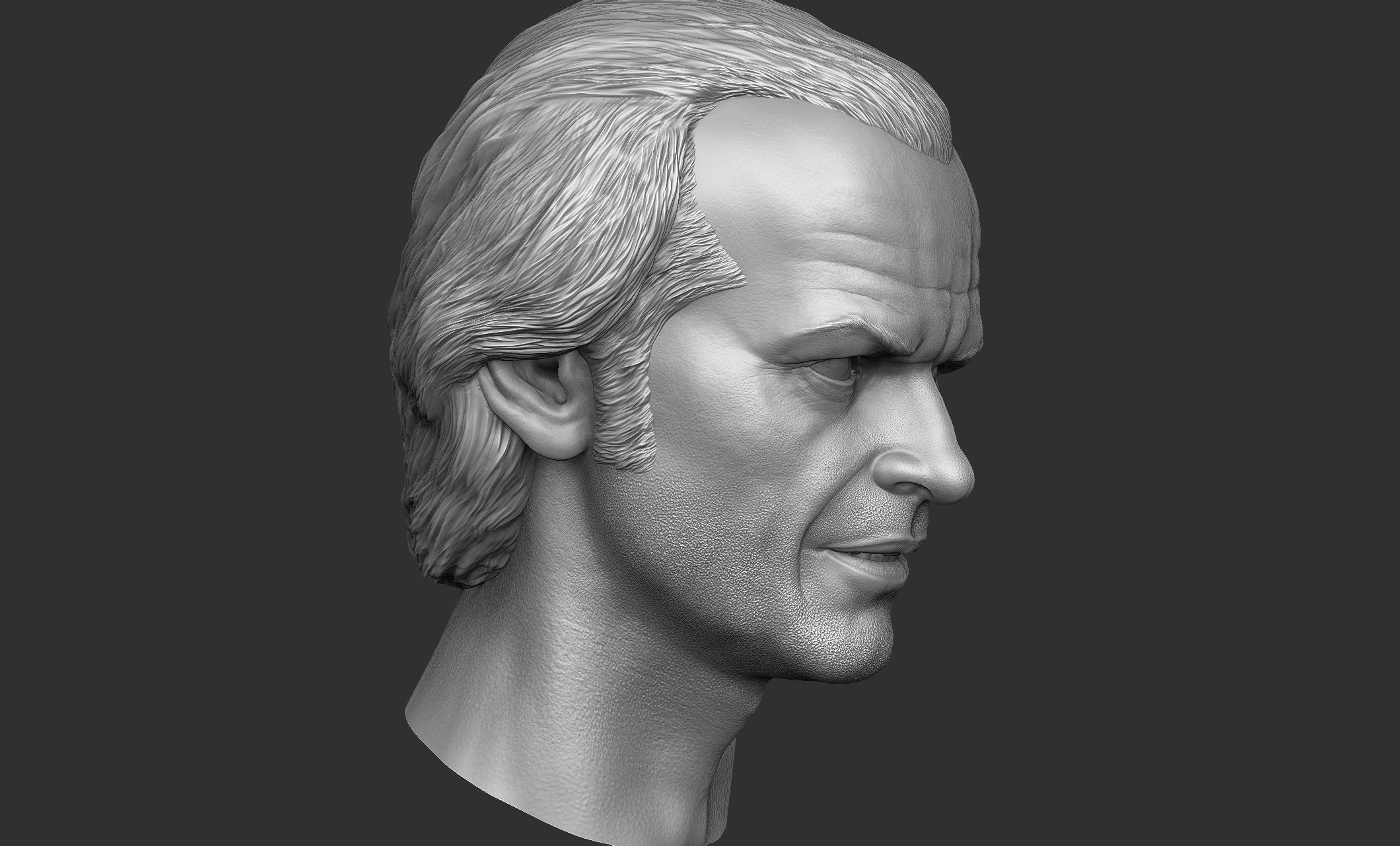 Jack Torrance - Jack Nicholson Head 3D print model_8