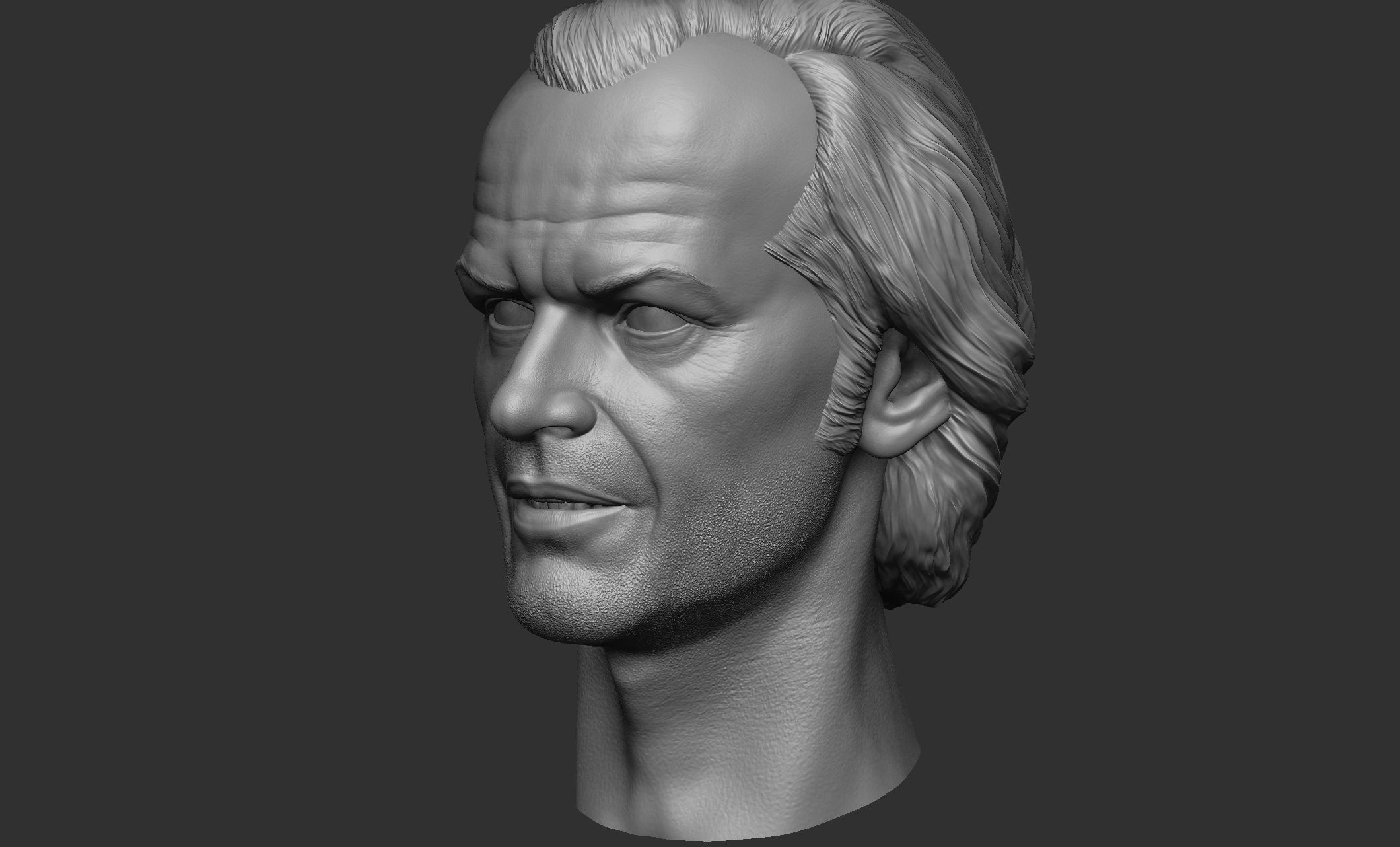 Jack Torrance - Jack Nicholson Head 3D print model_5