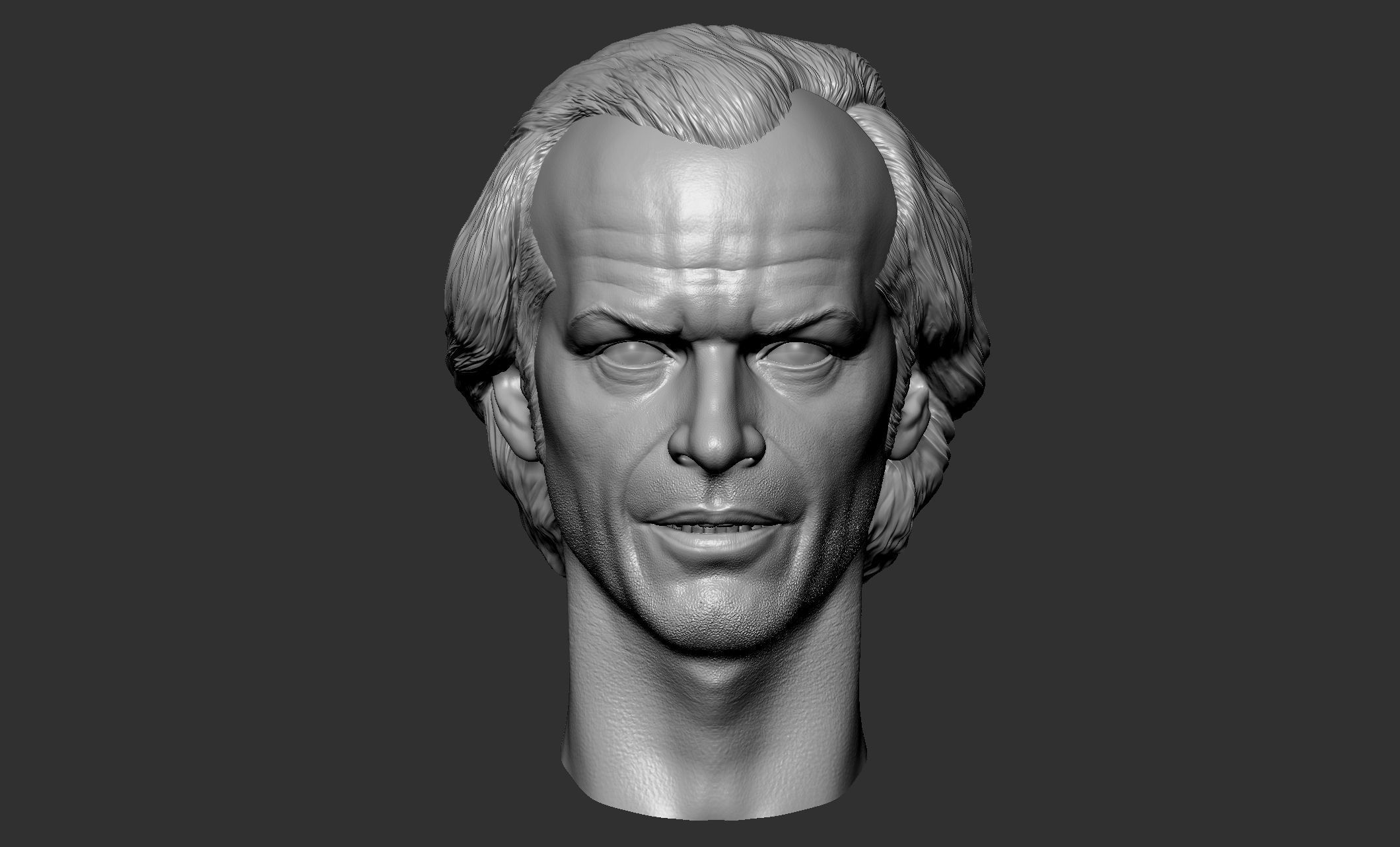 Jack Torrance - Jack Nicholson Head 3D print model_2
