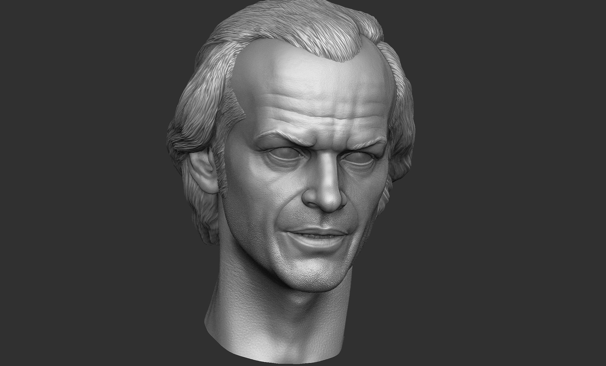 Jack Torrance - Jack Nicholson Head 3D print model_7