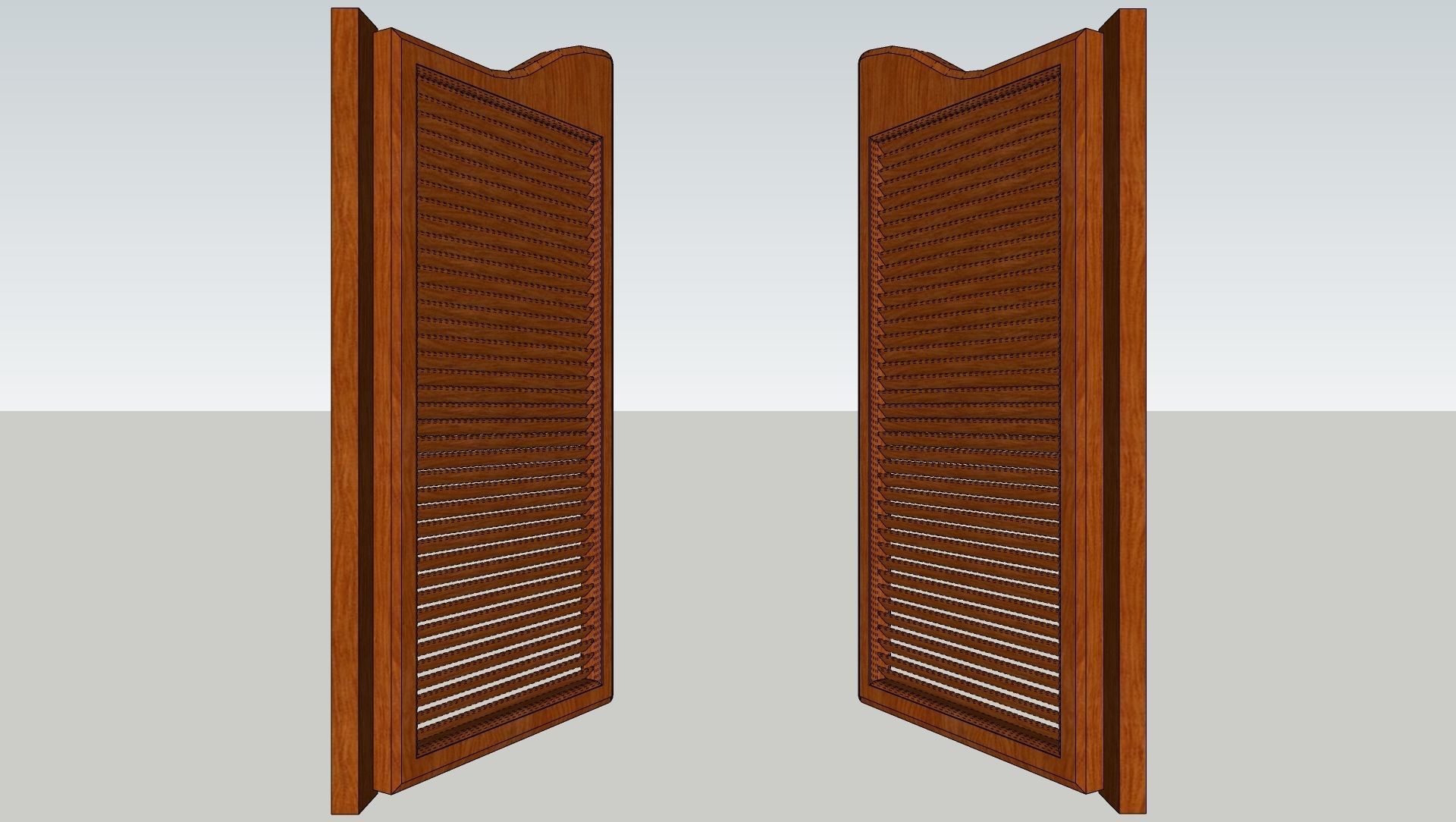 Various types of doors and windows 3D model_25