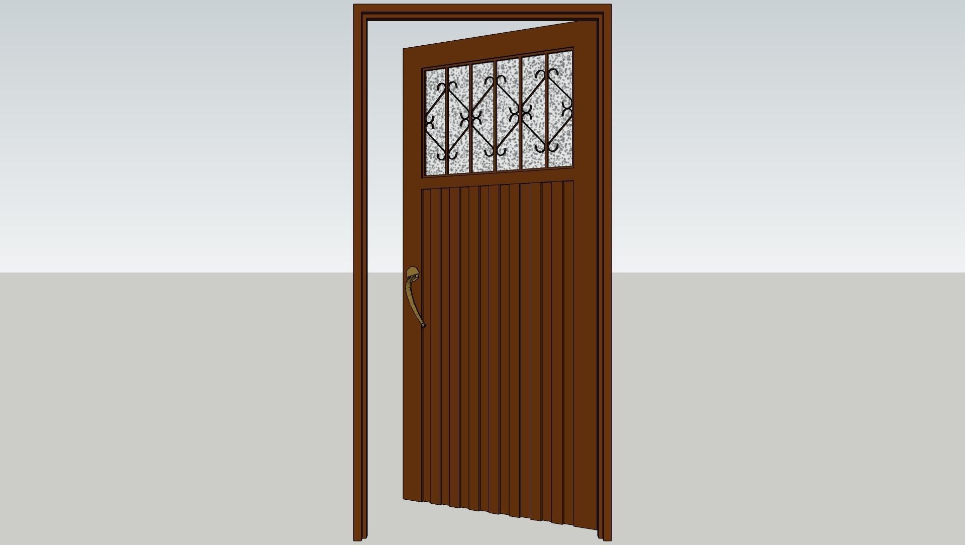 Various types of doors and windows 3D model_12