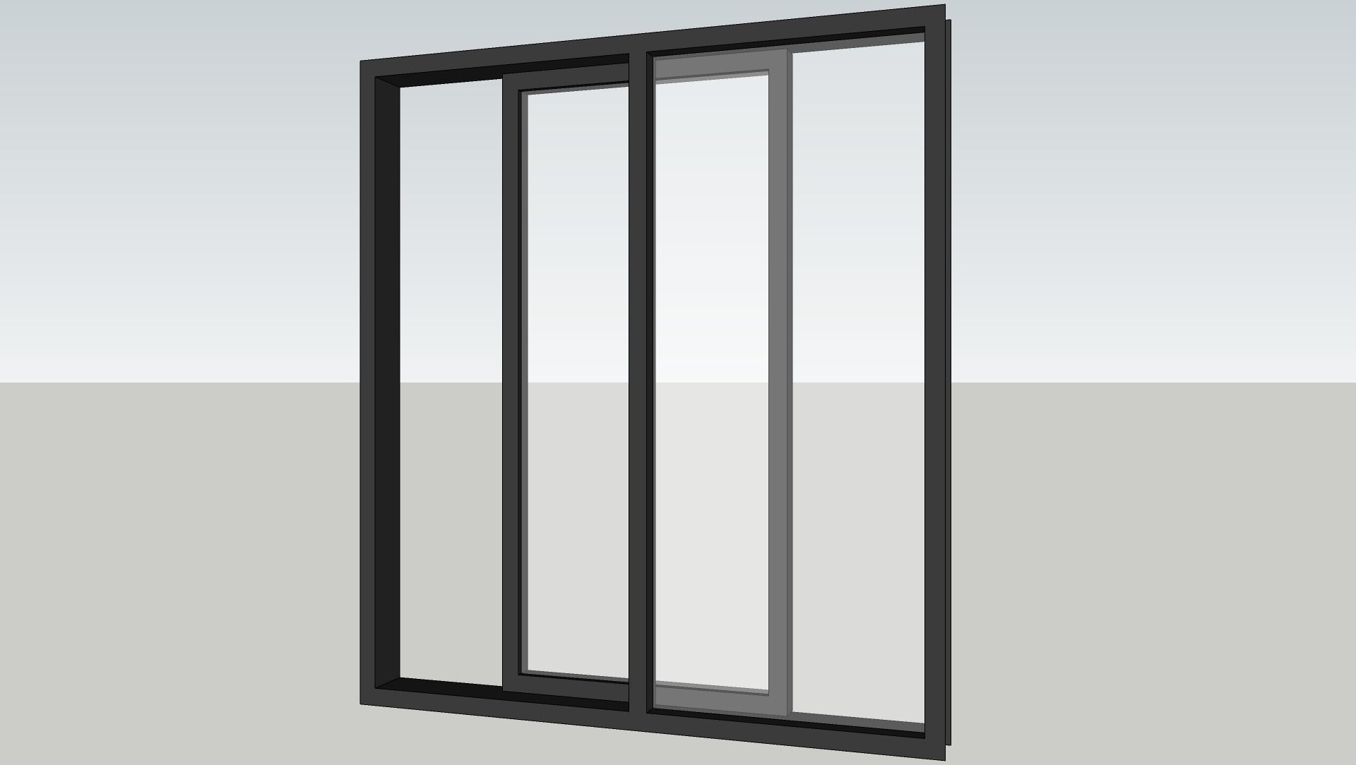 Various types of doors and windows 3D model_17