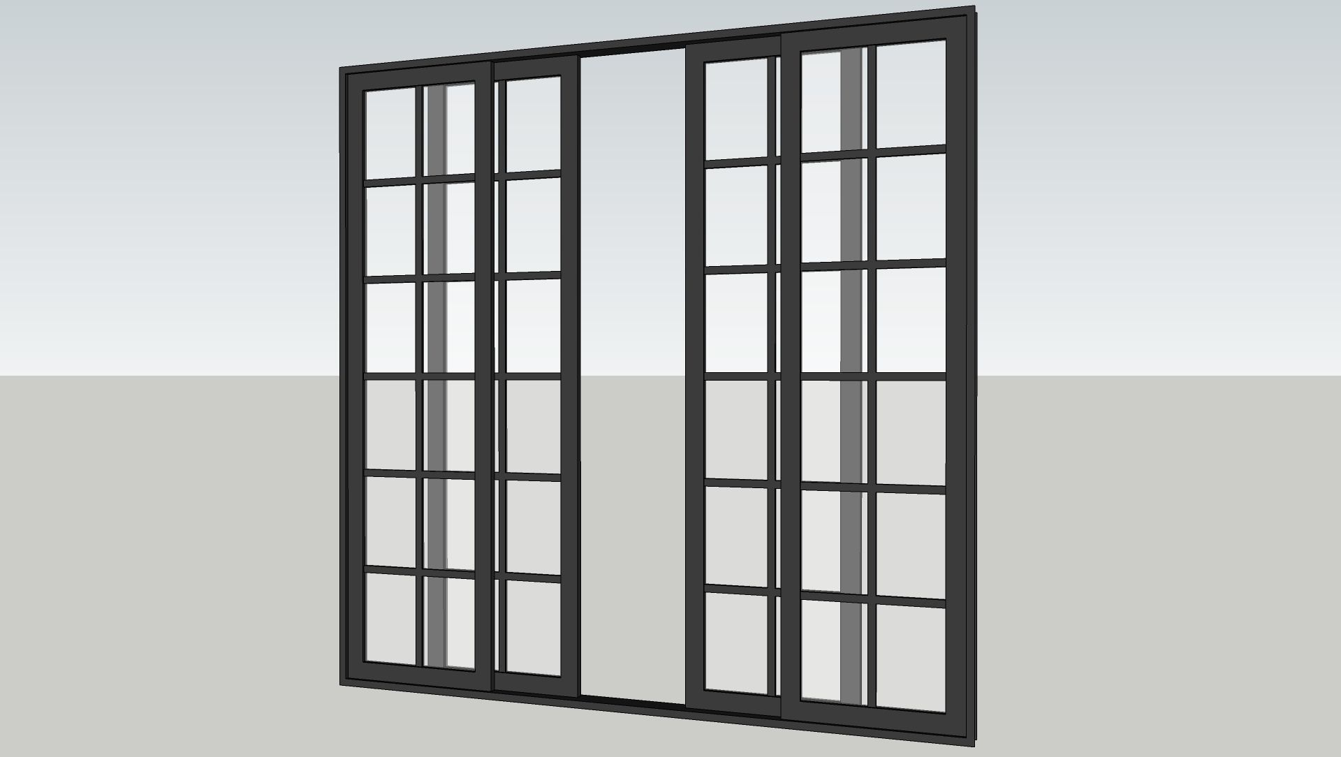 Various types of doors and windows 3D model_7