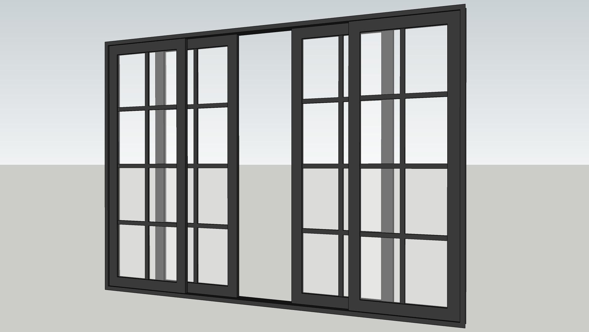 Various types of doors and windows 3D model_5