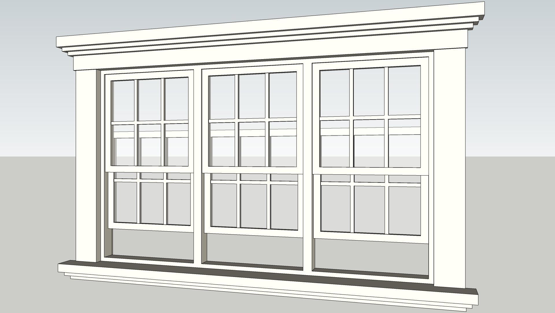 Various types of doors and windows 3D model_20