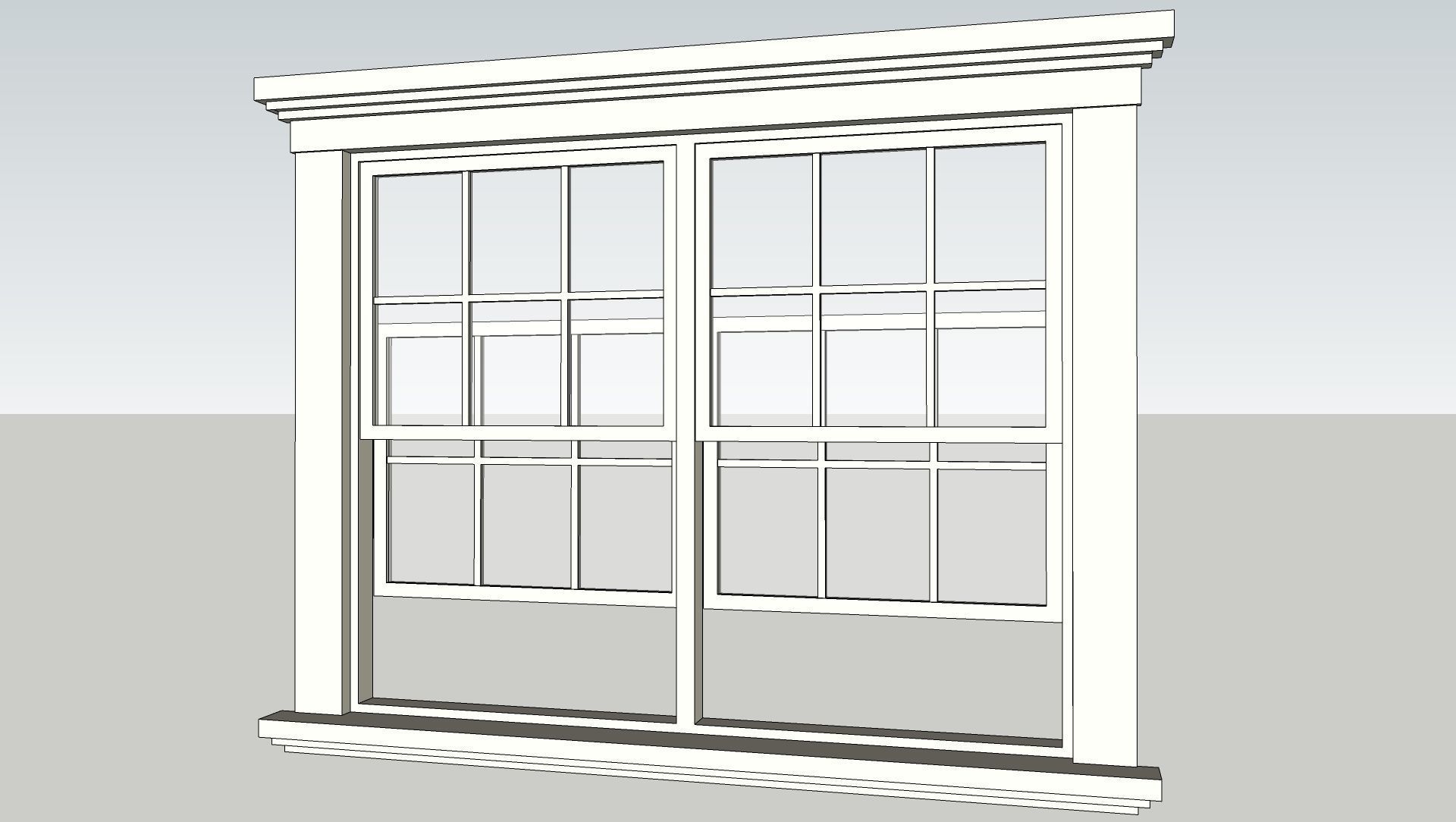 Various types of doors and windows 3D model_19