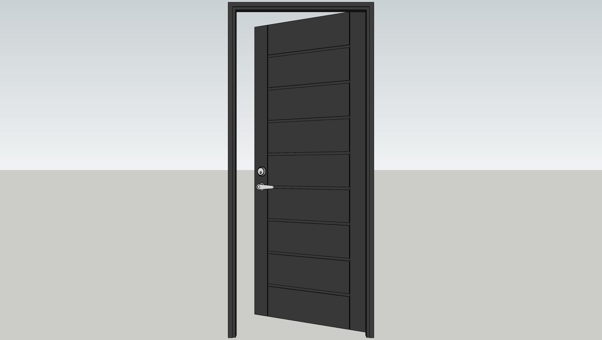Various types of doors and windows 3D model_6