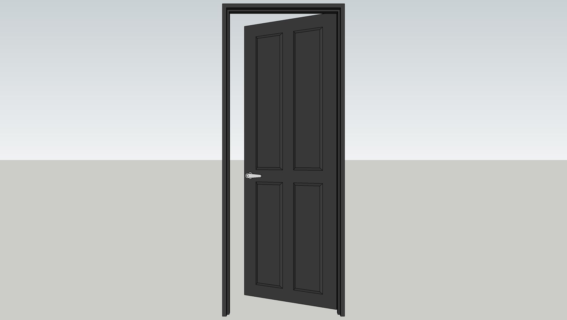 Various types of doors and windows 3D model_3