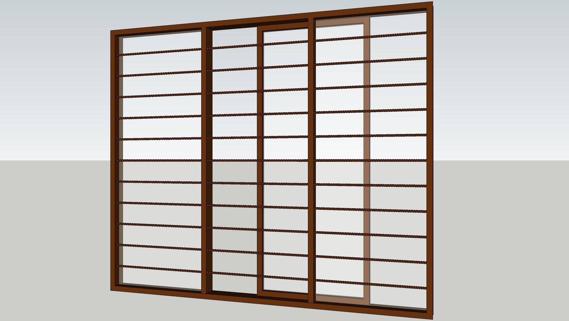 Various types of doors and windows 3D model_13