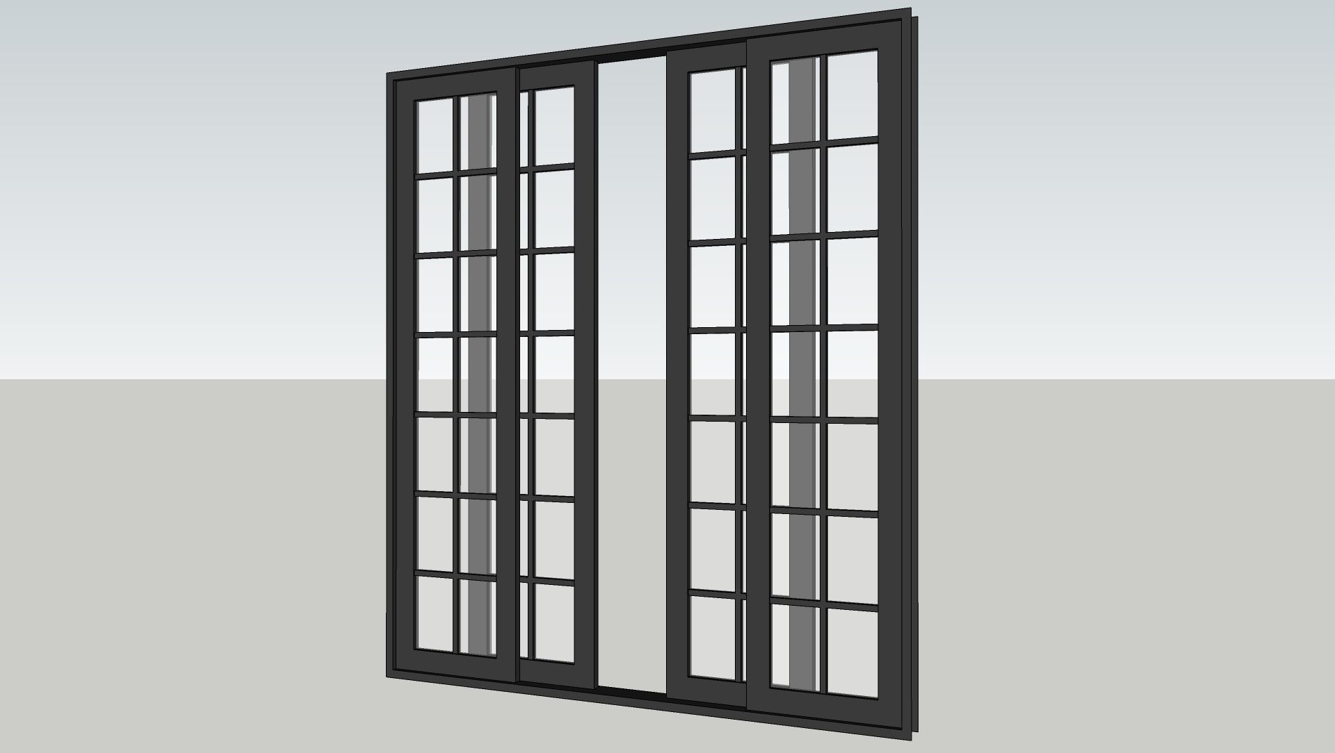Various types of doors and windows 3D model_4