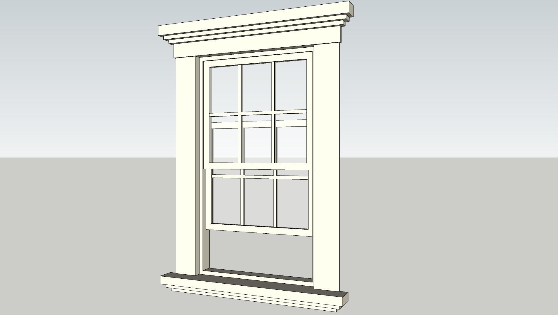 Various types of doors and windows 3D model_23