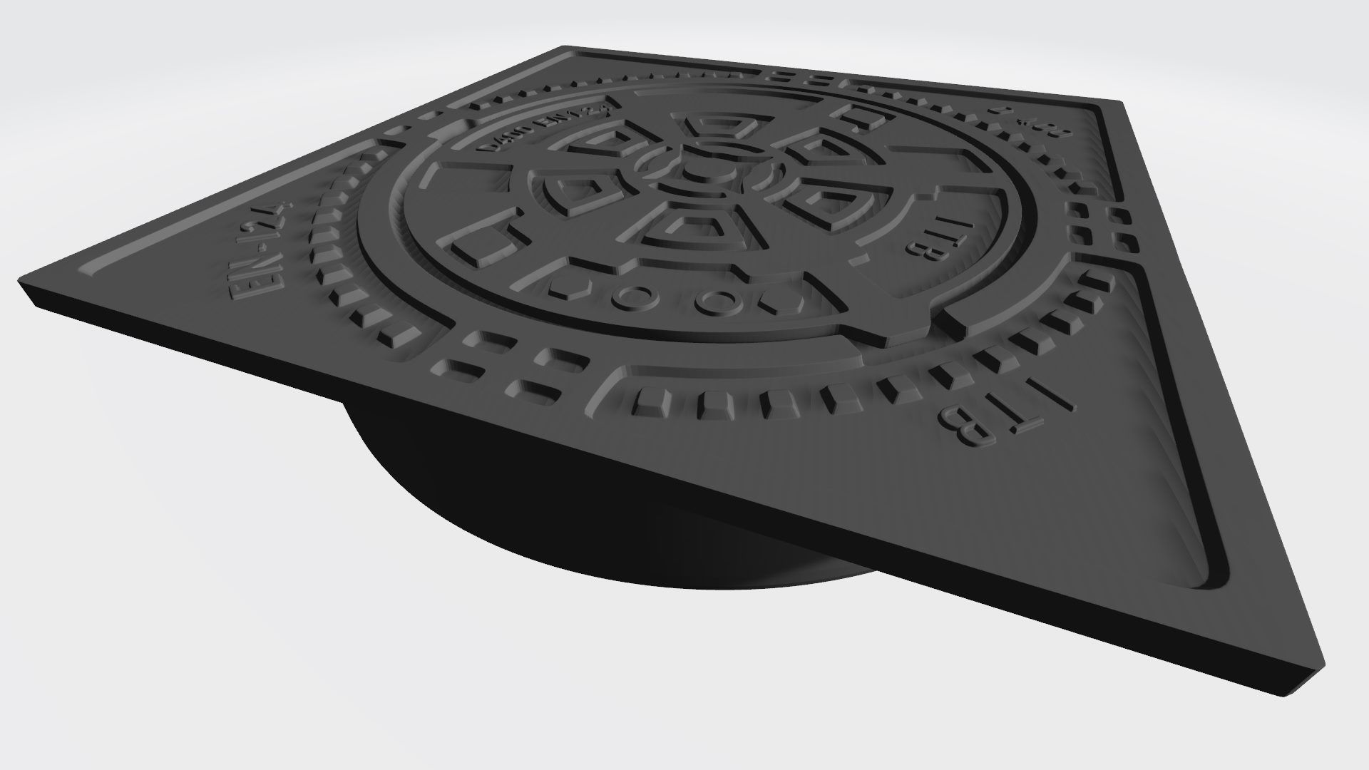 Sewer cap 3D print model_5