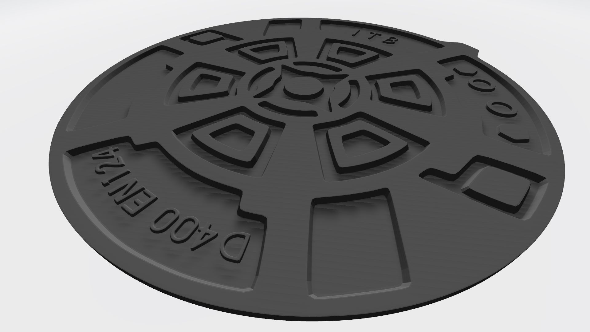 Sewer cap 3D print model_11