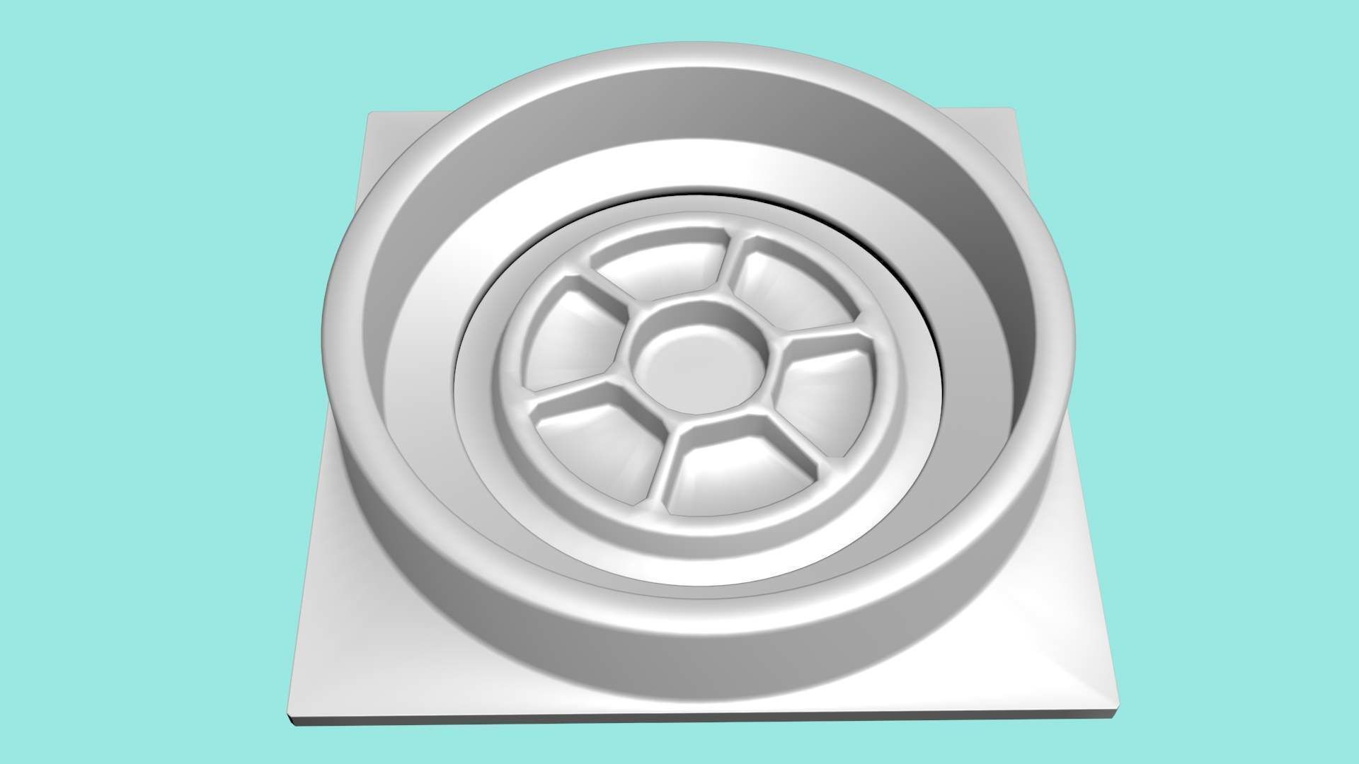 Sewer cap 3D print model_8