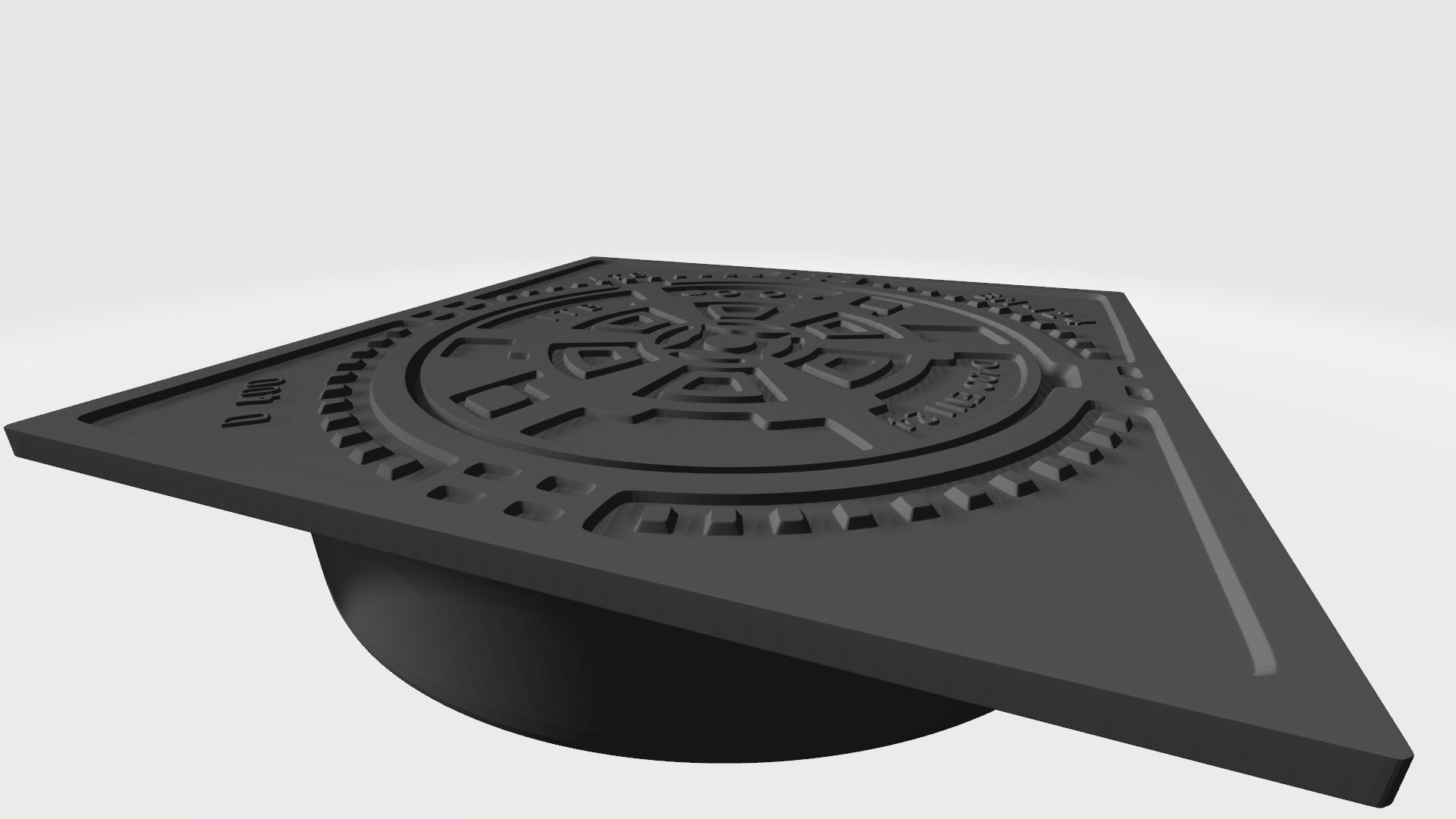 Sewer cap 3D print model_3