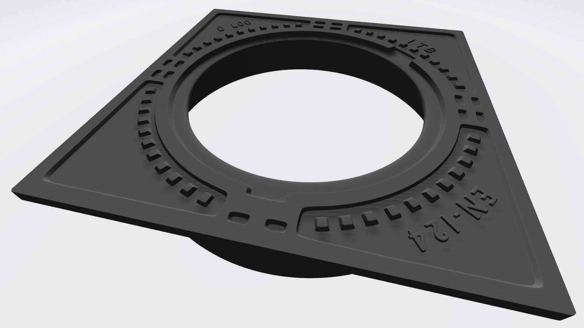 Sewer cap 3D print model_9