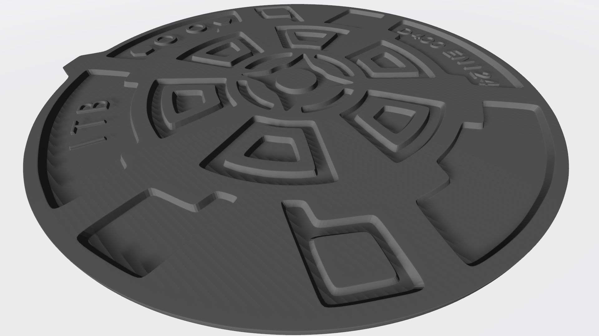 Sewer cap 3D print model_13