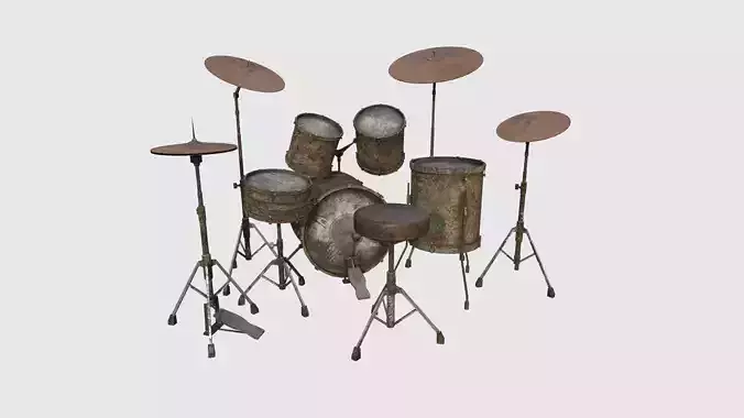 Drum 09 Destroyed - Drumming Music Instrument Design