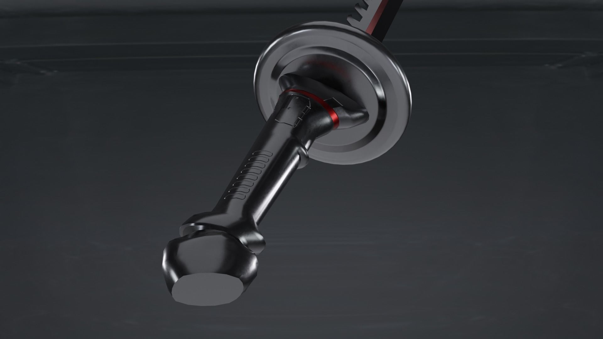 scifi Katana Low-poly 3D model_3