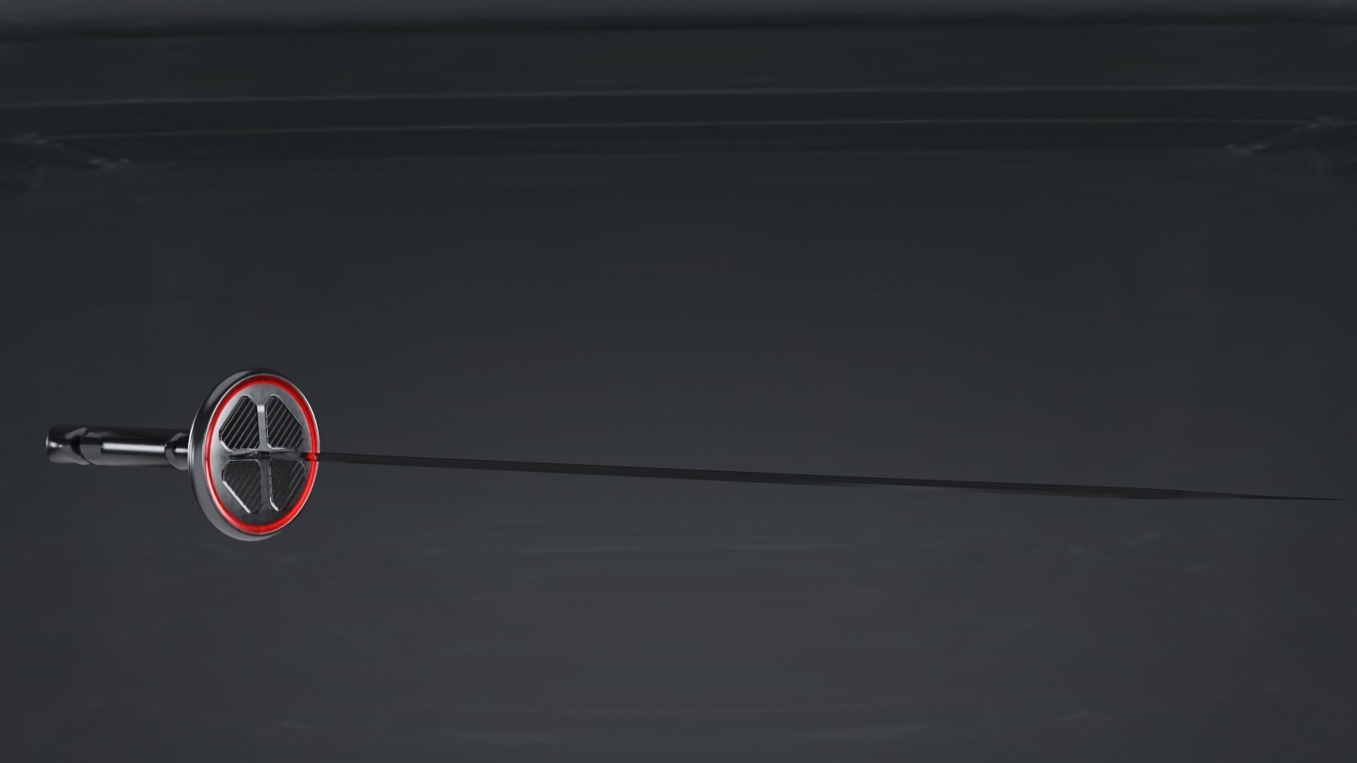 scifi Katana Low-poly 3D model_11