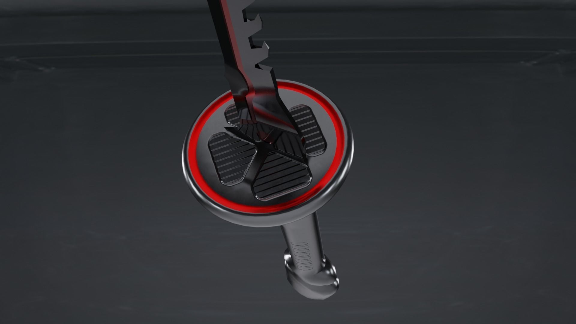 scifi Katana Low-poly 3D model_4